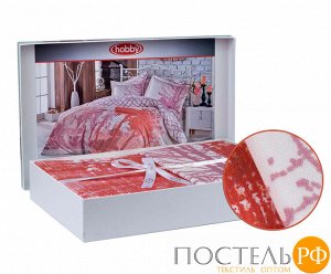 H0000752 КПБ семейный сатин "ALANDRA", розовый, 100% Хлопок