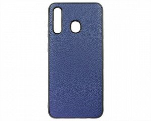 Чехол Samsung A20/A30/M10s Экокожа (синий)