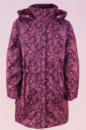 Принцессы Современная куртка-плащ для девочек из мембранных тканей с дополнительной пропиткой, которая позволяет дополнительно изолироваться от проявлений неблагоприятной погодной среды в холодное вре