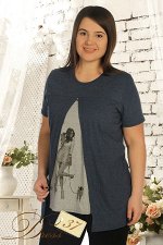 Футболка женская “Шик” графит