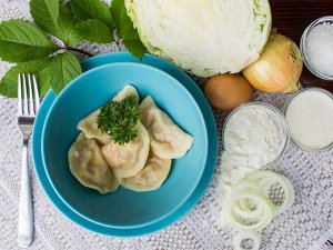 Вареники с капустой