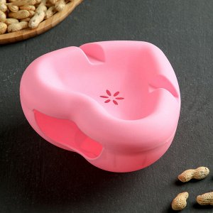 Тарелка для семечек и орехов "Сердце", с подставкой для телефона, цвет МИКС