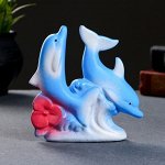 Фигура &quot;Дельфины парные с цветком&quot; 120 5 - 14 - 14 см