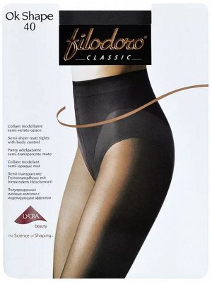 Fillodoro Полупрозрачные матовые колготки с моделирующим эффектом 40 ден