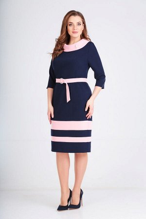 Платье Lady Line 462 сине-розовый