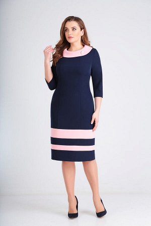 Платье Lady Line 462 сине-розовый