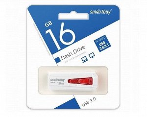 USB Flash 3.0 Smartbuy IRON 16GB красно-белый, SB16GBIR-W3