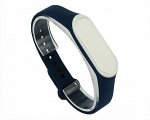 Ремешок Xiaomi Mi Band 3/4 силиконовый темно синий-белый #14