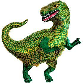 902754 Шар-фигура/ мини фольга, "Динозавр Тираннозавр" (FM), 13"/33 см
