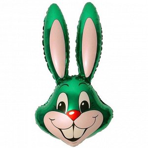 902537VE Шар-фигура/ мини фольга, "Кролик зеленый" (FM), 42 см х 24 см