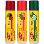 Carmex, Увлажняющий бальзам для губ для ежедневного ухода, несколько вкусов, SPF 15, 3 в упаковке, 4,25 г (15 унций) каждый