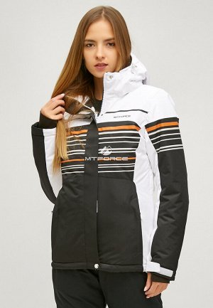 Женская зимняя горнолыжная куртка черного цвета 1856Ch
