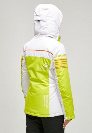 Женский зимний костюм горнолыжный салатового цвета 01856Sl