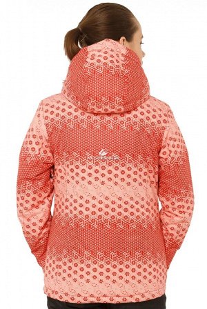 Женская зимняя горнолыжная куртка персикового цвета 1786P