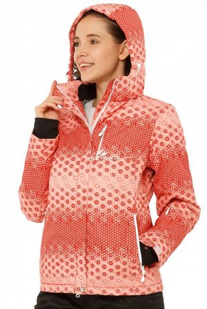 Женский зимний костюм горнолыжный персикового цвета 01786P