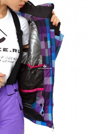 Женский зимний костюм горнолыжный фиолетового цвета 01807F