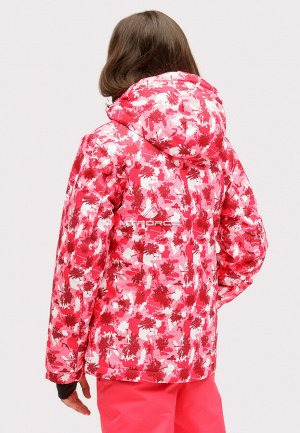 Подростковый для девочки зимний костюм горнолыжный розового цвета 01773R