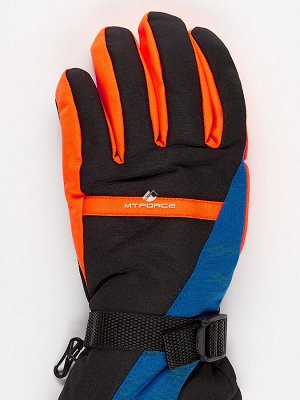 Подростковые для мальчика зимние горнолыжные перчатки синего цвета 904S
