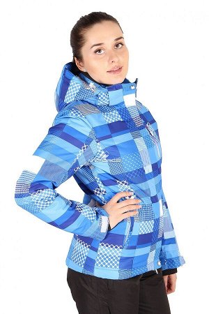 Женская зимняя горнолыжная куртка синего цвета 1784S