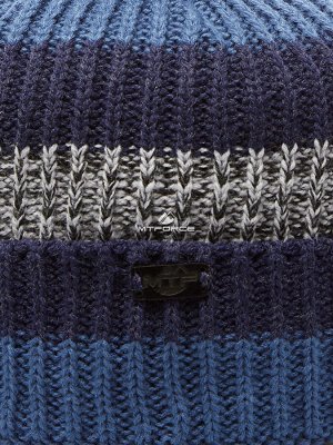 Шапка зимняя прохор темно-синего цвета 5916TS