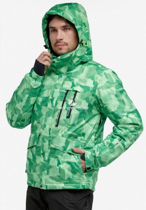 Мужской зимний костюм горнолыжный зеленого цвета 018122-1Z