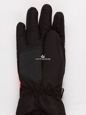 Мужские зимние горнолыжные перчатки красного цвета 970Kr