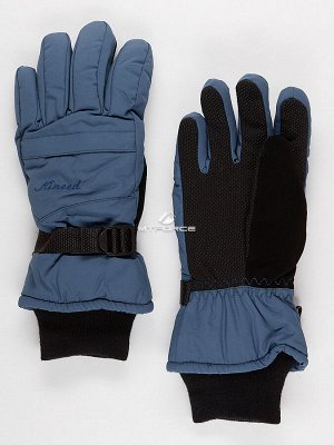 Женские зимние горнолыжные перчатки темно-серого цвета 971TC