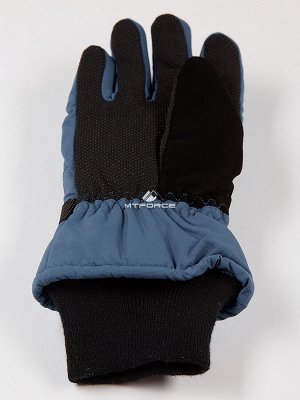 Женские зимние горнолыжные перчатки темно-серого цвета 971TC