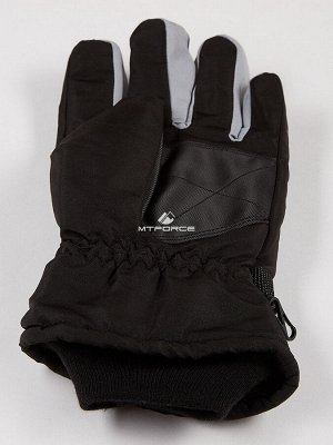 Мужские зимние спортивные перчатки серого цвета 981Sr