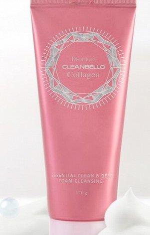 DEOPROCE WELL-BEING COLLAGEN CLEAN & DEEP ESSENCE FOAM CLEANSING Пенка для умывания с коллагеном 170 гр.