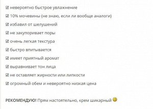 ARAVIA Professional Крем для лица интенсивно увлажняющий Intensive Moisture с мочевиной (10%). Аравия
