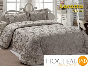 2005 Покрывало жаккард "KARNA" LORETTA 250x270 (50x70+5)*2см Визон