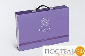 Комплект постельного белья Евро в подарочном чемодане Эстетика Бристоль (Подарочная Коробка)