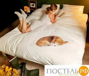 Комплект постельного белья Собака 150х200 (Пакет ПВХ)