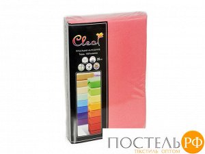 Простыня Cleo трикотажная на резинке 120*200*25 12/20 (марсала) (140г/м2)