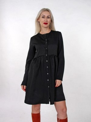 Платье-рубашка пл329 черная
