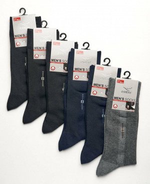 . Черный / Темно-синий / Серый;
  Мужские носки, упаковка 6 пар.

Классические всесезонные мужские носки, изготовлены из хлопка с добавлением полиэстера и эластана. Такие носки сочетают преимуществ