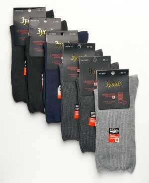 . Черный / Темно-синий / Серый / Светло-серый;
  Мужские носки, упаковка 6 пар. 

Благодаря равномерному распределению давления резинка невероятно комфортная, не оставляет следов и не перетягивает 