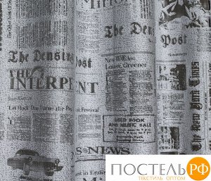 626091/180, GAZETA (Газета), КОМПЛЕКТ ДЛЯ КУХНИ. Размеры: (140 см ширина х 180 см высота) х 2