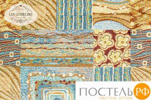 Шторы гобелен 'Patchwork' 100х240 см - 2 шт (лента)