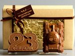 Шоколадные фигурки 2в1 «23 февраля 2 + Танк»