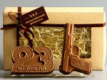 Шоколадные фигурки 2в1 «23 февраля 2 + Пистолет»
