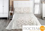 3221 Покрывало жаккард пано &quot;KARNA&quot; JARDIN 240x260 50x70 2 см Бежевый