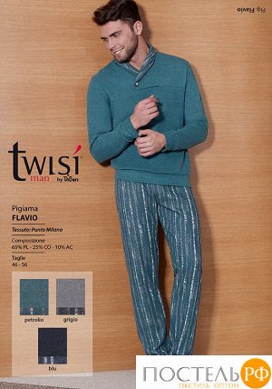 Мужская домашняя одежда цвета морской волны Twisi Twisi_Flavio Зеленый 50