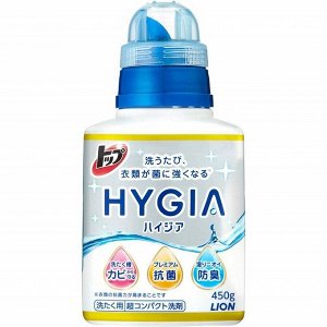 Жидкое средство для стирки белья HYGIA (концентрир, с антибакт эффектом, с аром мяты) 450 гр