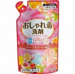 Nihon / Жидкое средство для стирки деликатных тканей (натуральное, на основе пальмового масла) &quot;Oshyare Arai&quot; (мягкая упаковка) 400 мл