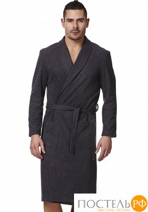 Теплый трикотажный мужской халат Vilfram VU_7712 Серый 58