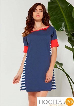 Трикотажное платье-футболка для дома Vilfram V_9966 Голубой 48