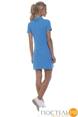 №1705 платье тениска., голубой  S №1705