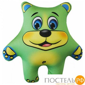 Игрушка «Медведь» (Аи02жив37, 27х26, Зеленый, Кристалл, Микрогранулы полистирола)